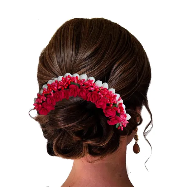 Red_Rose_Floral_With_Pollen_Hair_Vein_Accessories_For_Women_(14_X_8_X_1_Cm)