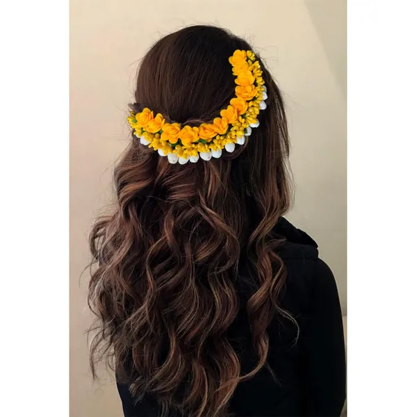 Yellow_Rose_Floral_With_Pollen_Hair_Vein_Accessories_For_Women_(14_X_8_X_1_Cm)