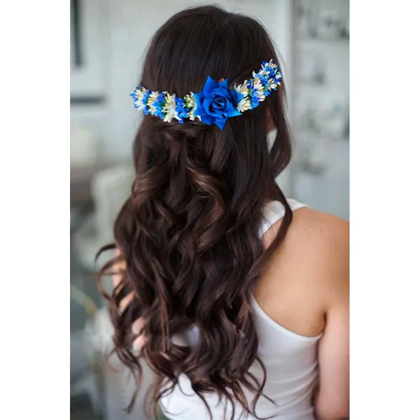 Blue_Rose_Flower_With_Leaf_Pollens_&_Pearl_Design_Hair_Vein_For_Women_&_Girls_(14_X_8_X_1_Cm)
