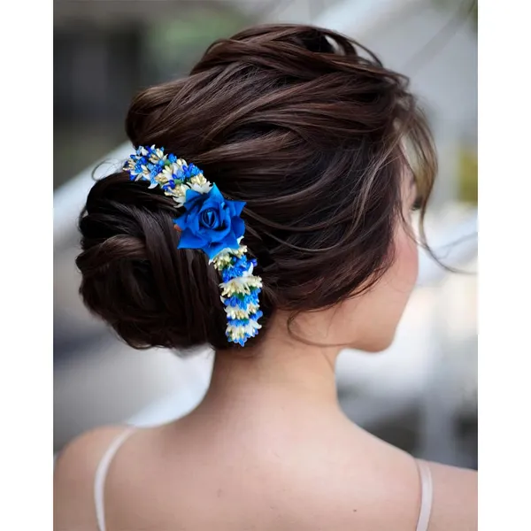 Blue_Rose_Flower_With_Leaf_Pollens_&_Pearl_Design_Hair_Vein_For_Women_&_Girls_(14_X_8_X_1_Cm)