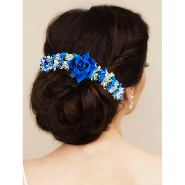 Blue_Rose_Flower_With_Leaf_Pollens_&_Pearl_Design_Hair_Vein_For_Women_&_Girls_(14_X_8_X_1_Cm)