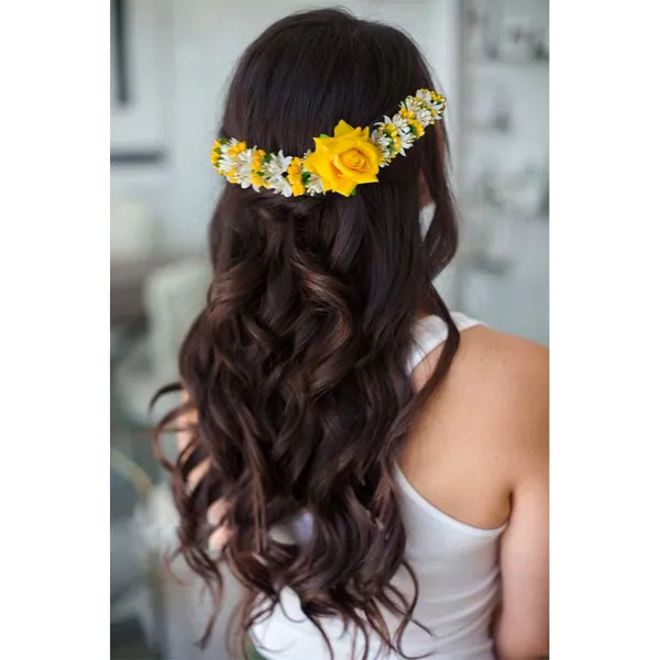 Yellow_Rose_Flower_With_Leaf_Pollens_&_Pearl_Design_Hair_Vein_For_Women_&_Girls_(14_X_8_X_1_Cm)