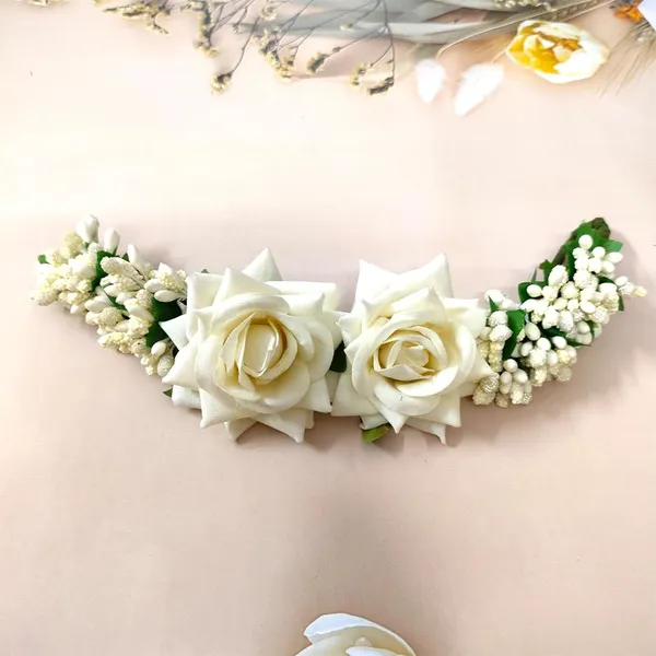 White_Rose_Floral_Hairpin_With_Leaf_&_Pearl_Design_For_Women_&_Girls_(14_X_8_X_1_Cm)
