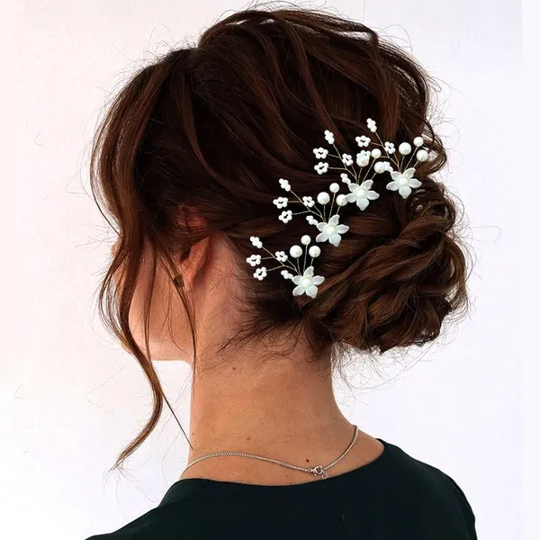 Silver_&_Gold_Floral_With_Pearl_Design_Hairpin_Accessories_For_Women_&_Girls_(14_X_8_X_1_Cm)
