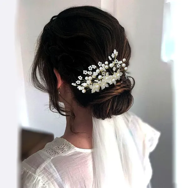 Silver_&_Gold_Floral_With_Pearl/Stone_Design_Hairpin_Accessories_For_Women_&_Girls_(14_X_8_X_1_Cm)