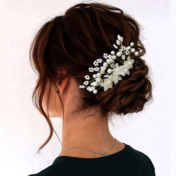 Silver_&_Gold_Floral_With_Pearl/Stone_Design_Hairpin_Accessories_For_Women_&_Girls_(14_X_8_X_1_Cm)