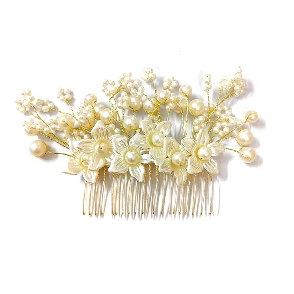 Silver_&_Gold_Floral_With_Pearl/Stone_Design_Hairpin_Accessories_For_Women_&_Girls_(14_X_8_X_1_Cm)