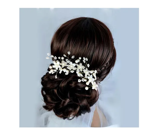 Silver_Floral_With_Pearl_Design_Hair_Vein_Accessories_For_Women_&_Girls_(14_X_8_X_1_Cm)