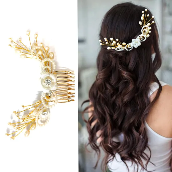 Silver_&_Gold_Artificial_Pearl_Comb_Slide_Hair_Pin_For_Women_&_Girls_(14_X_8_X_1_Cm)