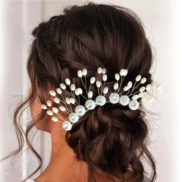 Silver_&_Gold_Artificial_Metal_Floral_Design_Hairpin_With_Stones_For_Women_&_Girls_(14_X_8_X_1_Cm)