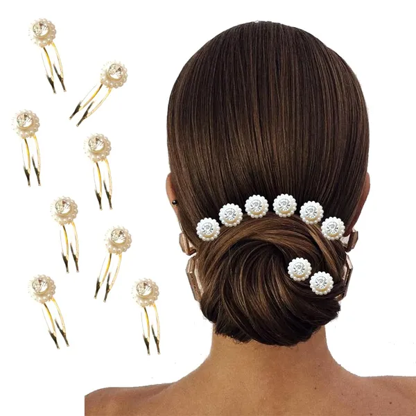 Gold_&_Silver_Metal_Rounded_Design_Hairpin_Accessories_For_Wedding_(Set_Of_8)_(14_X_8_X_1_Cm)