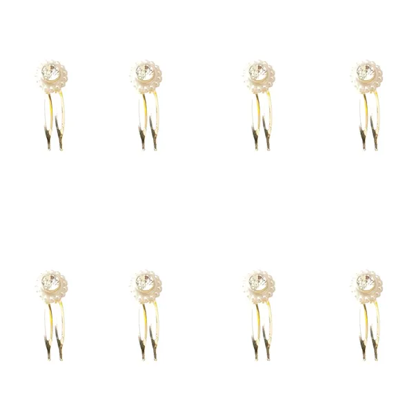 Gold_&_Silver_Metal_Rounded_Design_Hairpin_Accessories_For_Wedding_(Set_Of_8)_(14_X_8_X_1_Cm)