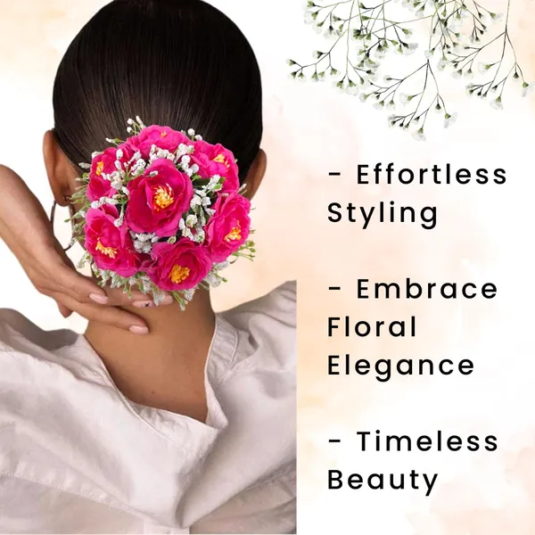 Dark_Pink_Artificial_Plastic_Rose_Floral_With_Seven_Colourful_Flowers_Design_Hairpin_Accessories_For_Women_&_Girls_(14_X_8_X_1_Cm)