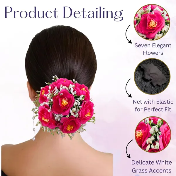 Dark_Pink_Artificial_Plastic_Rose_Floral_With_Seven_Colourful_Flowers_Design_Hairpin_Accessories_For_Women_&_Girls_(14_X_8_X_1_Cm)