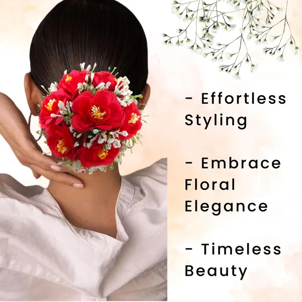 Red_Artificial_Plastic_Rose_Floral_With_Seven_Colourful_Flowers_Design_Hairpin_Accessories_For_Women_&_Girls_(14_X_8_X_1_Cm)