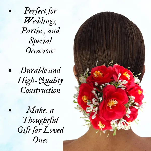 Red_Artificial_Plastic_Rose_Floral_With_Seven_Colourful_Flowers_Design_Hairpin_Accessories_For_Women_&_Girls_(14_X_8_X_1_Cm)