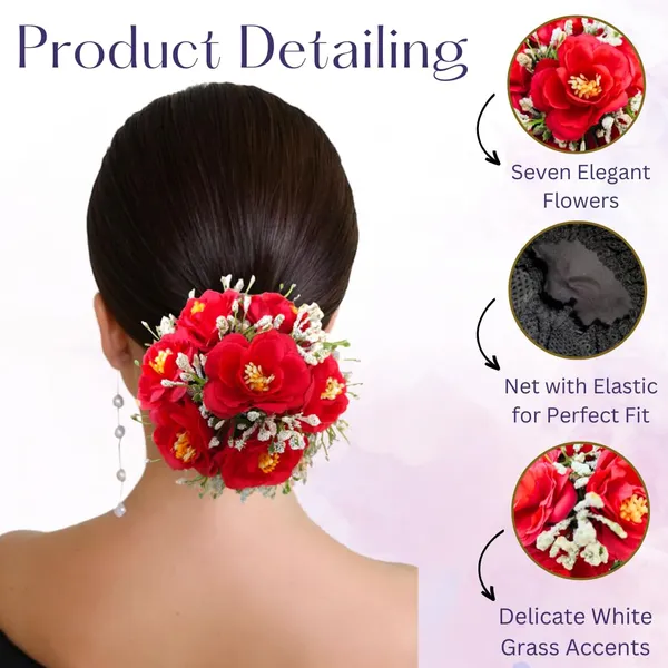 Red_Artificial_Plastic_Rose_Floral_With_Seven_Colourful_Flowers_Design_Hairpin_Accessories_For_Women_&_Girls_(14_X_8_X_1_Cm)