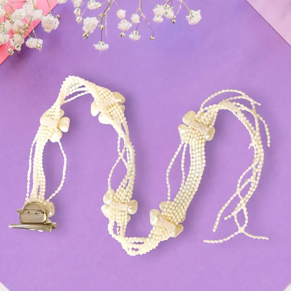 Multicolor_Artificial_Plastic_Pearl_Choti_With_Crystal_Stones_&_Intricate_Floral_Design_Hairpin_Accessories_For_Women_&_Girls_(14_X_8_X_1_Cm)