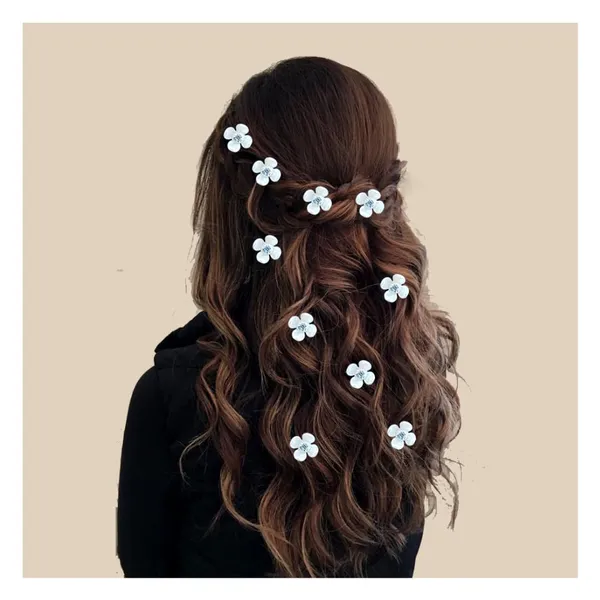 Golden_Artificial_Metal_Pin_And_Delicate_Pearl_Flowers_With_Crystal_Stone_Design_Hair_Pin_For_Women_(Set_Of_10)_(14_X_8_X_1_Cm)