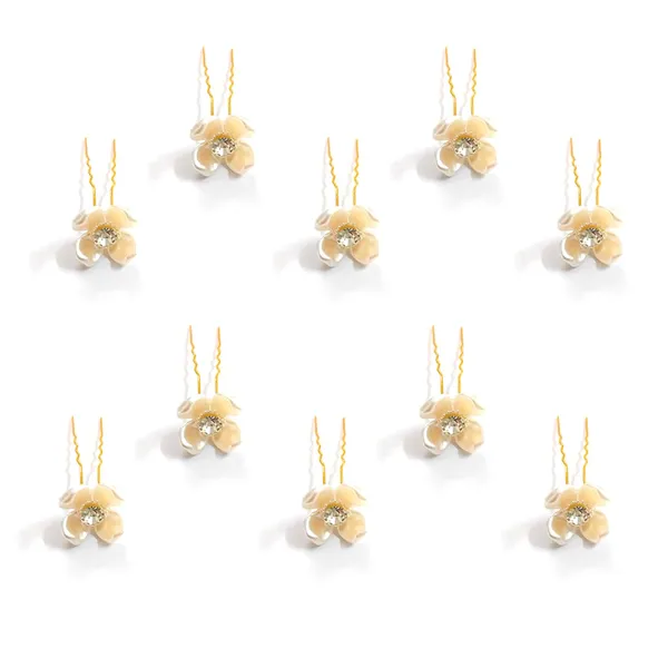 Golden_Artificial_Metal_Pin_And_Delicate_Pearl_Flowers_With_Crystal_Stone_Design_Hair_Pin_For_Women_(Set_Of_10)_(14_X_8_X_1_Cm)