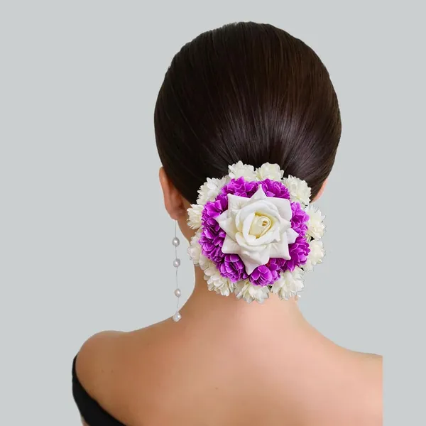 Purple_Fabric_Rose_Floral_Design_Gajra_Accessories_For_Women_&_Girls_(14_X_8_X_1_Cm)