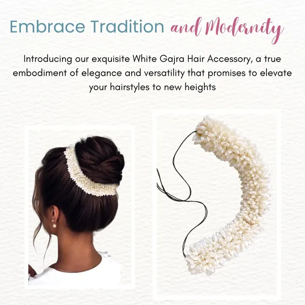 Multicolor_Artificial_Gajra_With_Classic_Intricate_Black_Thread_Hair_Pin_Accessories_For_Women_&_Girls_(14_X_8_X_1_Cm)
