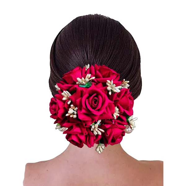 Red_Artificial_Rose_Gajra_Judabun_Hairpin_Accessories_For_Women_&_Girls_(14_X_8_X_1_Cm)