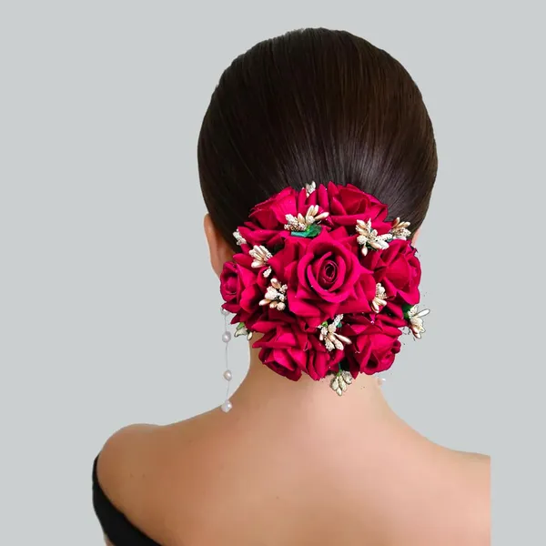 Red_Artificial_Rose_Gajra_Judabun_Hairpin_Accessories_For_Women_&_Girls_(14_X_8_X_1_Cm)