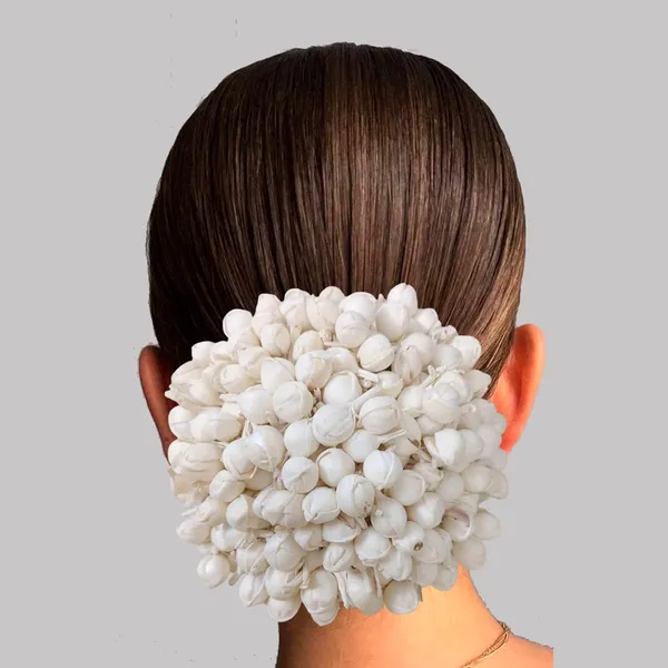 Gold_Artificial_Mogra_Flower_Design_Hairpin_For_Women_&_Girls