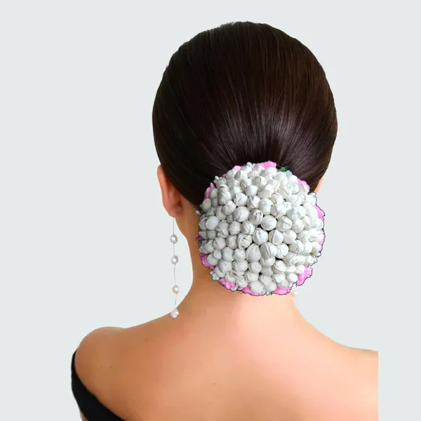Baby_Pink_Artificial_Exquisite_Mogra_Flower_Judabun_With_Small_Adorned_Flowers_Design_Hairpin_Accessories_For_Women_&_Girls_(14_X_8_X_1_Cm)