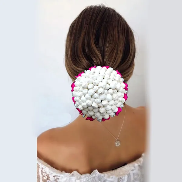 Dark_Pink_Artificial_Exquisite_Mogra_Flower_Judabun_With_Small_Adorned_Flowers_Design_Hairpin_Accessories_For_Women_&_Girls_(14_X_8_X_1_Cm)