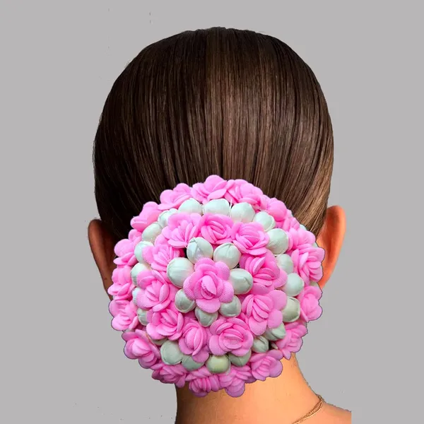 Baby_Pink_Artificial_Mogra_With_Small_Rose_Flower_Gajra_For_Women_&_Girls_(14_X_8_X_1_Cm)