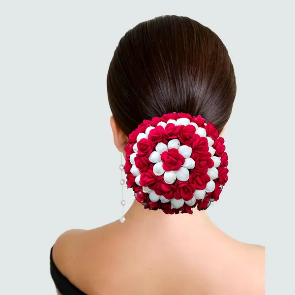 Red_Artificial_Mogra_With_Small_Rose_Flower_Gajra_For_Women_&_Girls_(14_X_8_X_1_Cm)