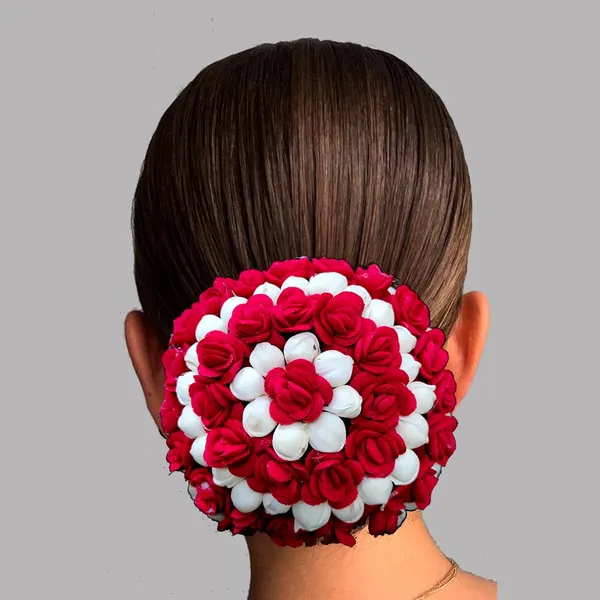Red_Artificial_Mogra_With_Small_Rose_Flower_Gajra_For_Women_&_Girls_(14_X_8_X_1_Cm)