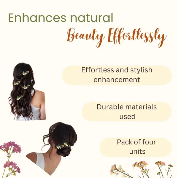 Blue_Artificial_Metal_Comb_Slide_Base_Hair_Pin,_Golden_Pollen_&_Leaf_Design_Hair_Pin_Accessories_For_Women_&_Girls_(Set_Of_4)_(14_X_8_X_1_Cm)