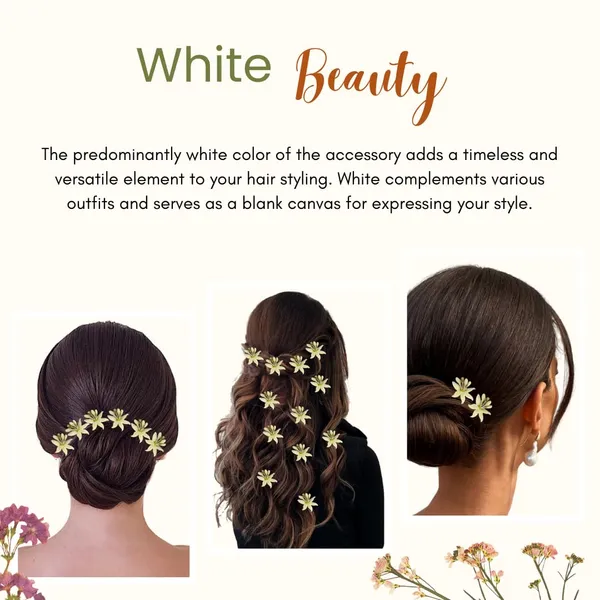 Green_Artificial_Lily_Flower_With_Abundance_Of_Petals_Hair_Pin_Accessories_For_Women_&_Girls_(Set_Of_12)