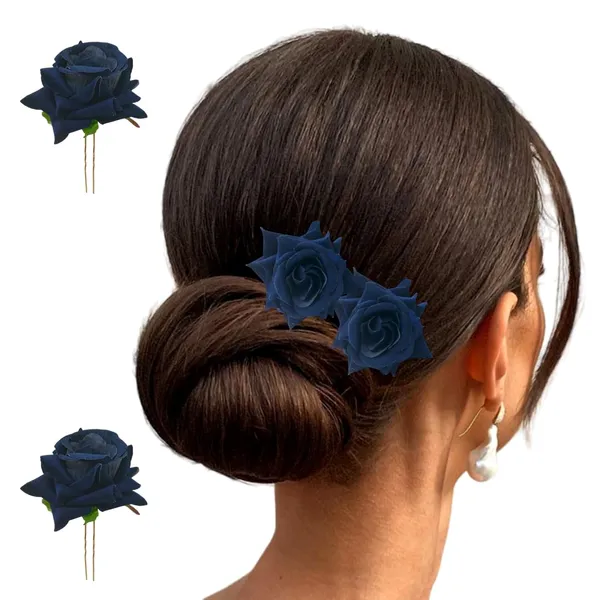 Blue_Artificial_Plastic_&_Metal_Rose_Flower_With_Abundance_Of_Petals_Design_Hairpin_Accessories_For_Women_&_Girls_(Set_Of_2)_(16_X_14_X_10_Cm)