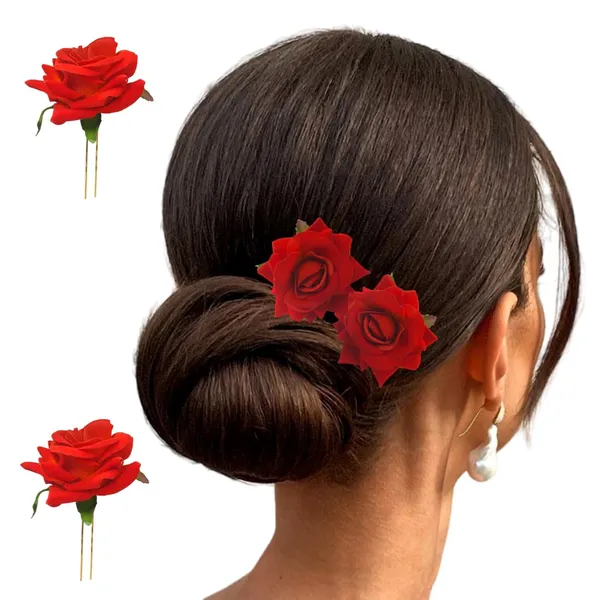 Carrot_Red_Artificial_Plastic_&_Metal_Rose_Flower_With_Abundance_Of_Petals_Design_Hairpin_Accessories_For_Women_&_Girls_(Set_Of_2)_(16_X_14_X_10_Cm)
