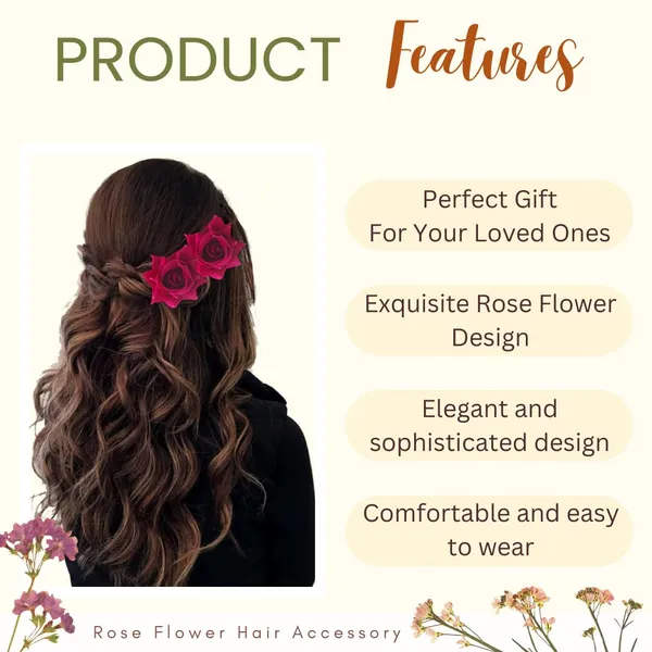 Dark_Pink_Artificial_Plastic_&_Metal_Rose_Flower_With_Abundance_Of_Petals_Design_Hairpin_Accessories_For_Women_&_Girls_(Set_Of_2)_(16_X_14_X_10_Cm)