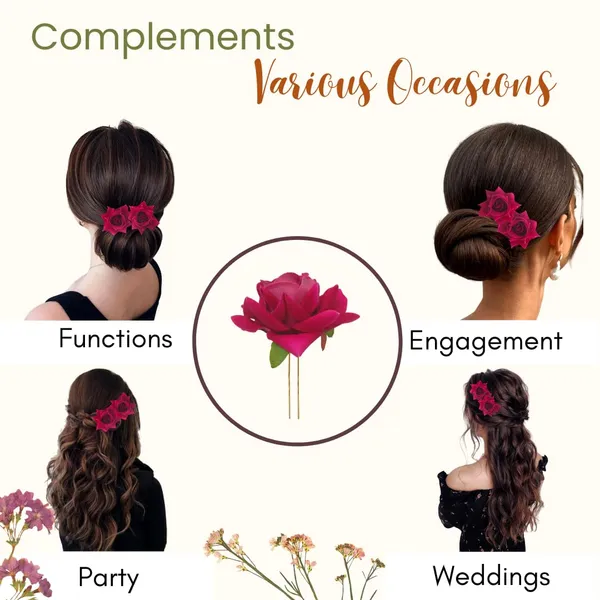 Dark_Pink_Artificial_Plastic_&_Metal_Rose_Flower_With_Abundance_Of_Petals_Design_Hairpin_Accessories_For_Women_&_Girls_(Set_Of_2)_(16_X_14_X_10_Cm)