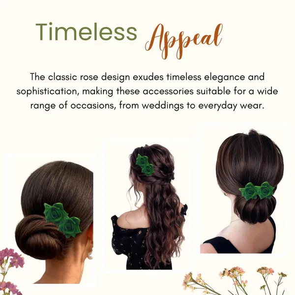 Green_Artificial_Plastic_&_Metal_Rose_Flower_With_Abundance_Of_Petals_Design_Hairpin_Accessories_For_Women_&_Girls_(Set_Of_2)_(16_X_14_X_10_Cm)