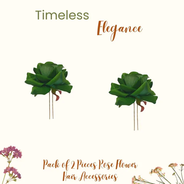 Green_Artificial_Plastic_&_Metal_Rose_Flower_With_Abundance_Of_Petals_Design_Hairpin_Accessories_For_Women_&_Girls_(Set_Of_2)_(16_X_14_X_10_Cm)