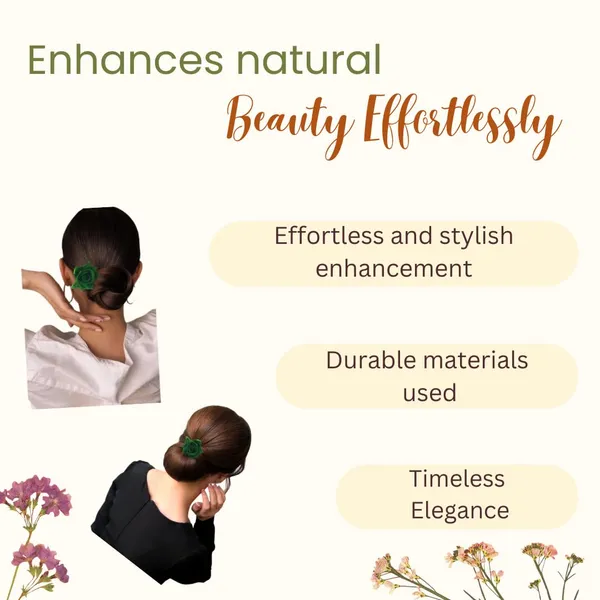 Green_Artificial_Plastic_&_Metal_Rose_Flower_With_Abundance_Of_Petals_Design_Hairpin_Accessories_For_Women_&_Girls_(Set_Of_2)_(16_X_14_X_10_Cm)