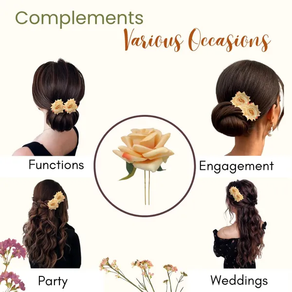 Peach_Artificial_Plastic_&_Metal_Rose_Flower_With_Abundance_Of_Petals_Design_Hairpin_Accessories_For_Women_&_Girls_(Set_Of_2)_(16_X_14_X_10_Cm)