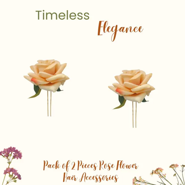 Peach_Artificial_Plastic_&_Metal_Rose_Flower_With_Abundance_Of_Petals_Design_Hairpin_Accessories_For_Women_&_Girls_(Set_Of_2)_(16_X_14_X_10_Cm)