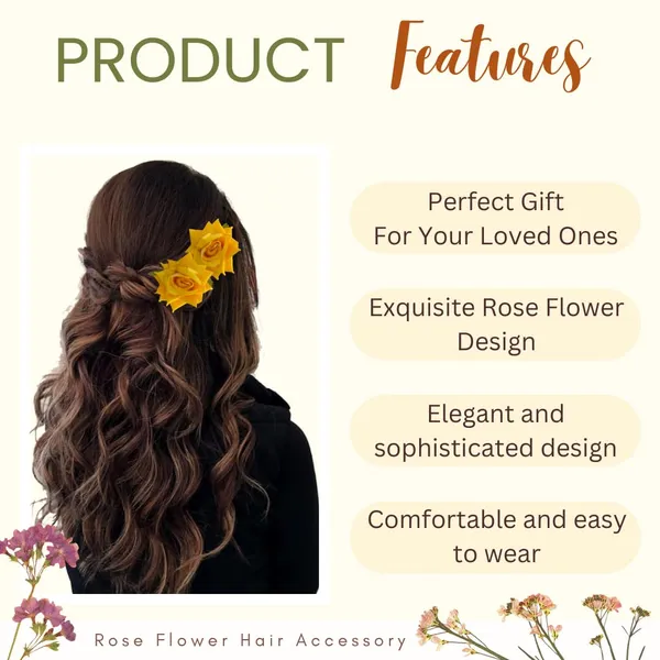Yellow_Artificial_Plastic_Rose_Flower_With_An_Abundance_Of_Petals_Design_Hairpin_Accessories_For_Women_&_Girls_(Set_Of_2)_(16_X_14_X_10_Cm)