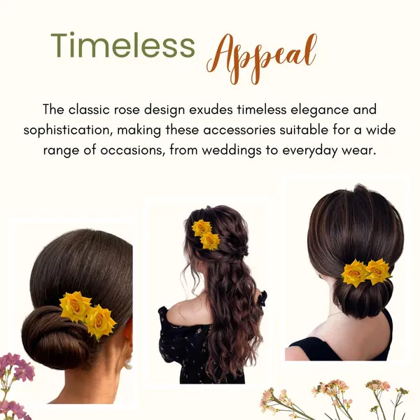 Yellow_Artificial_Plastic_Rose_Flower_With_An_Abundance_Of_Petals_Design_Hairpin_Accessories_For_Women_&_Girls_(Set_Of_2)_(16_X_14_X_10_Cm)
