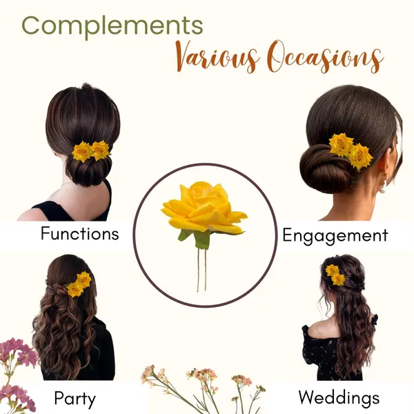 Yellow_Artificial_Plastic_Rose_Flower_With_An_Abundance_Of_Petals_Design_Hairpin_Accessories_For_Women_&_Girls_(Set_Of_2)_(16_X_14_X_10_Cm)