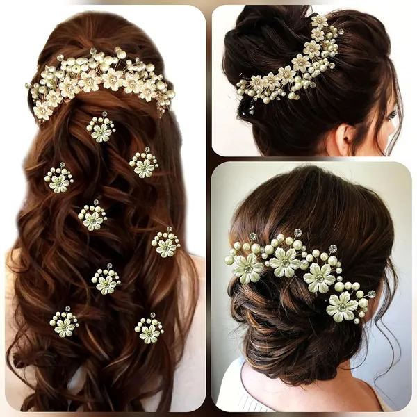 Pearl_Attractive_Artificial_Rounded_Wedding_Hair_Vien_And_Hair_Pins_Accessories_For_Women_&_Girls_(14_X_8_X_1_Cm)
