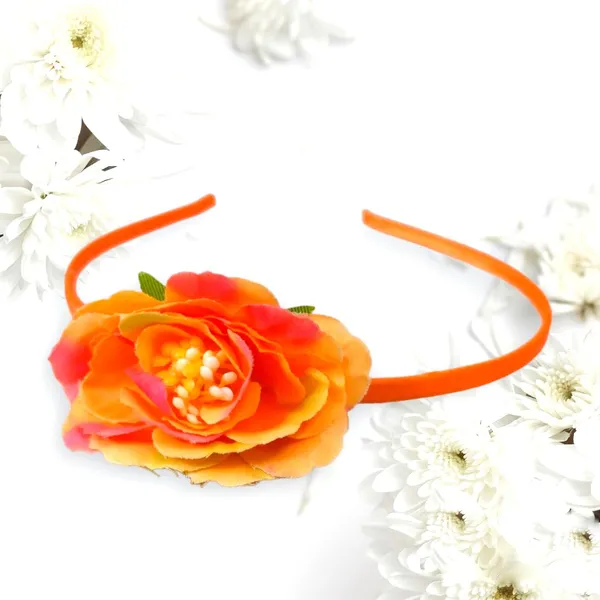 Orange_Artificial_Rose_Flower_Headband_For_Girls_(14_X_8_X_1_Cm)